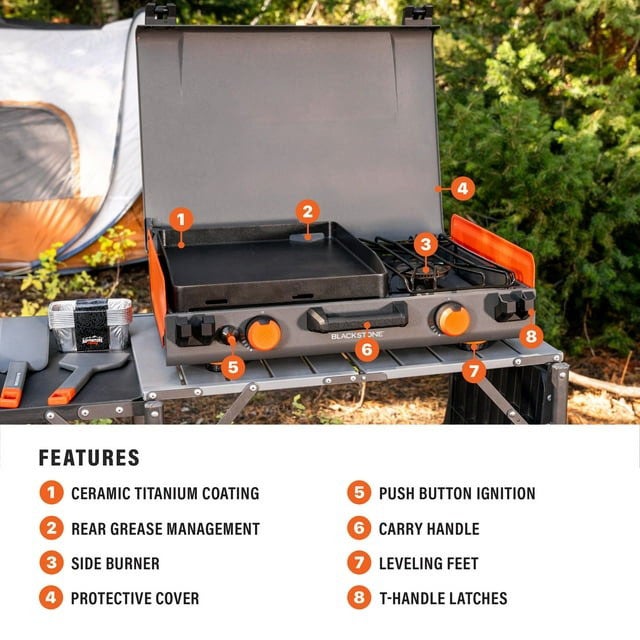 Side Burner Blackstone For Camping Blackstone Adventure Ready 14