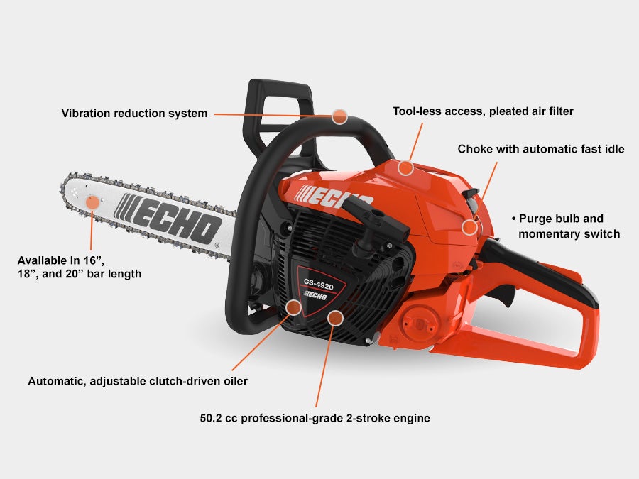 Echo 50.2 outlet cc chainsaw